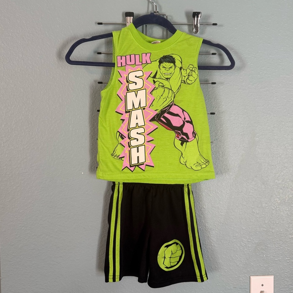 Avenger Green and Purple Kids Top